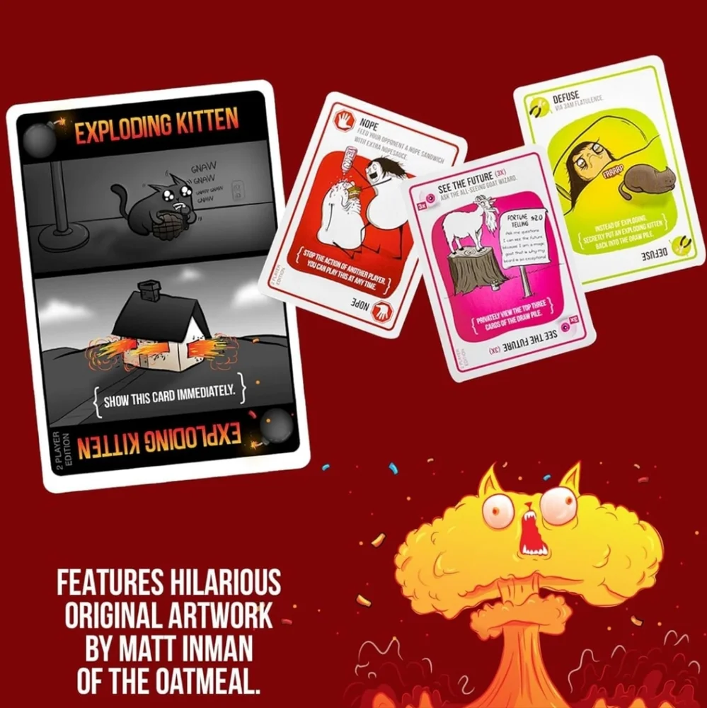 Exploding Kittens New Card Game - Picture 3 of 8